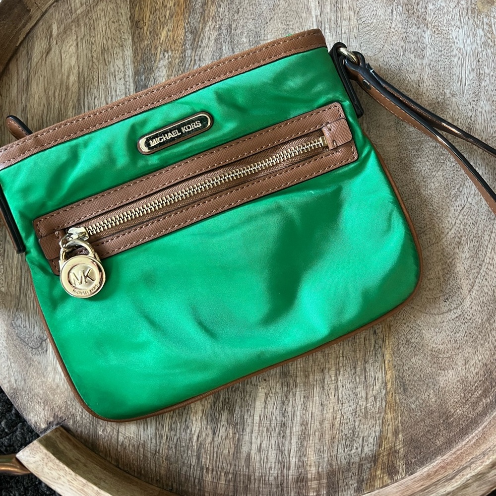 Green Michael Kors Wristlet